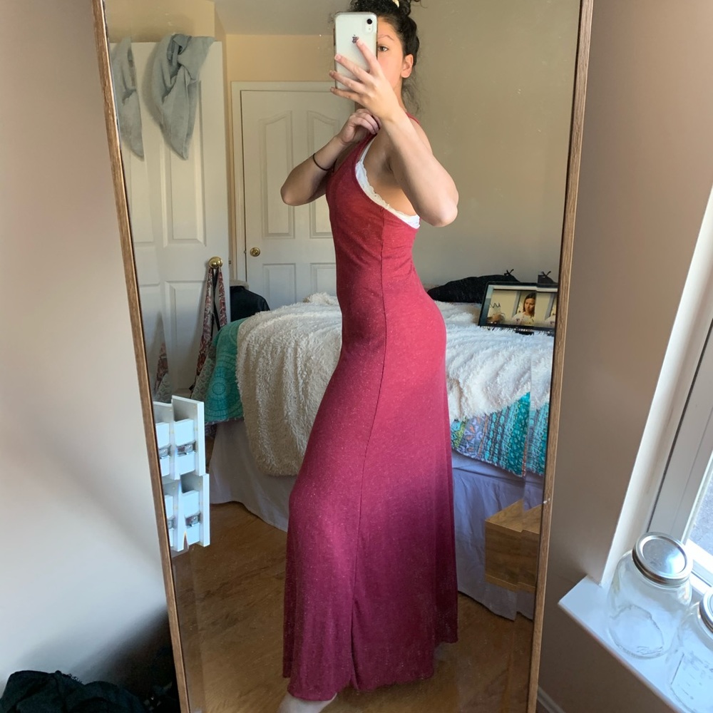 Free People pink maxi dress size x-small